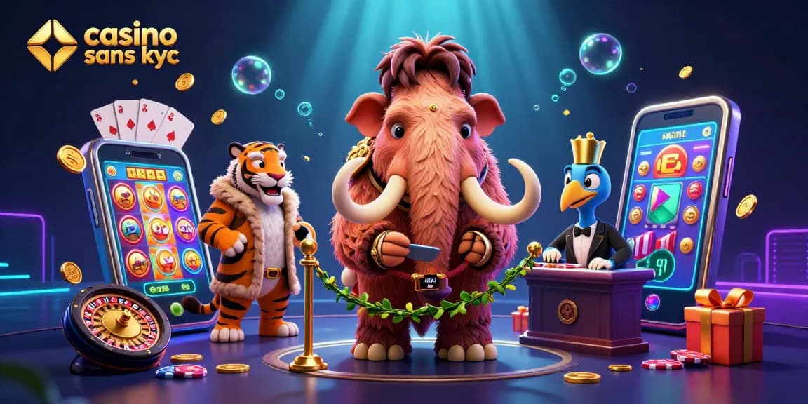 Visitez un casino sans KYC où des jeux animés se mêlent avec des personnages étonnants.
