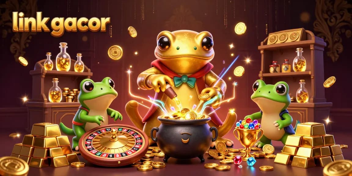 Experience thrilling gaming with link gacor in this vivid casino illustration show.