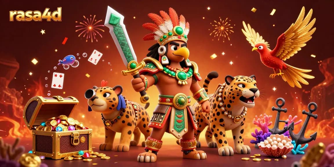 Experience the thrill of rasa4d with vibrant 3D warriors, treasures, and dynamic casino action.