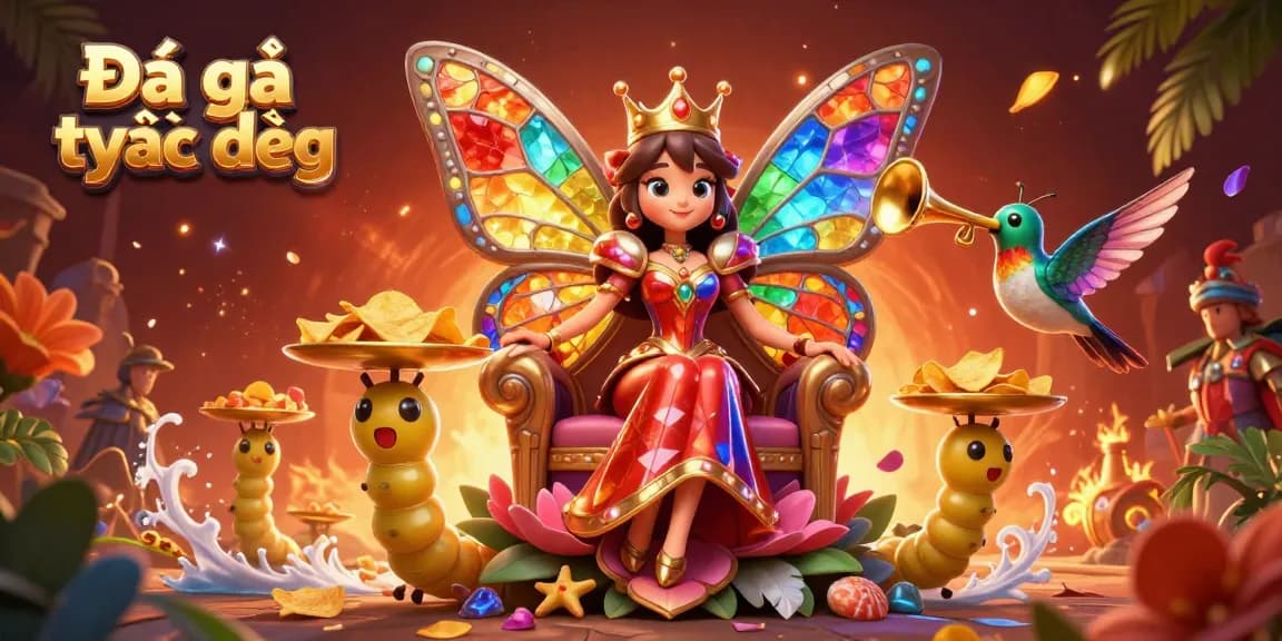 Experience thrilling Đá gà trực tiếp action with vibrant characters in an engaging 3D illustration.