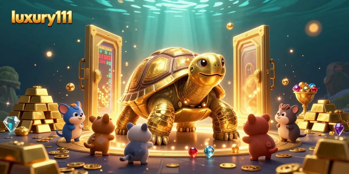 Engage with luxury111 as the colossal gold tortoise pinball machine lights up your casino experience with treasures and games.
