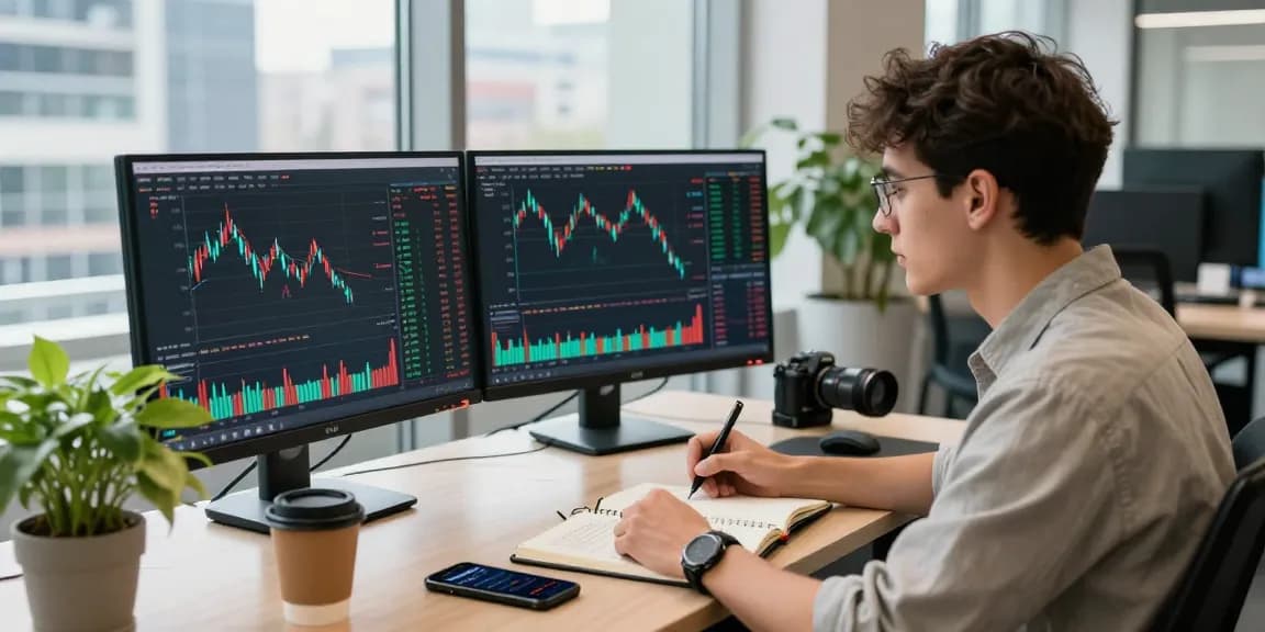 Dynamic trading scene analyzing https://crypto-reviews.ru/okx-v-kazahstane/ cryptocurrency trends in a modern office.
