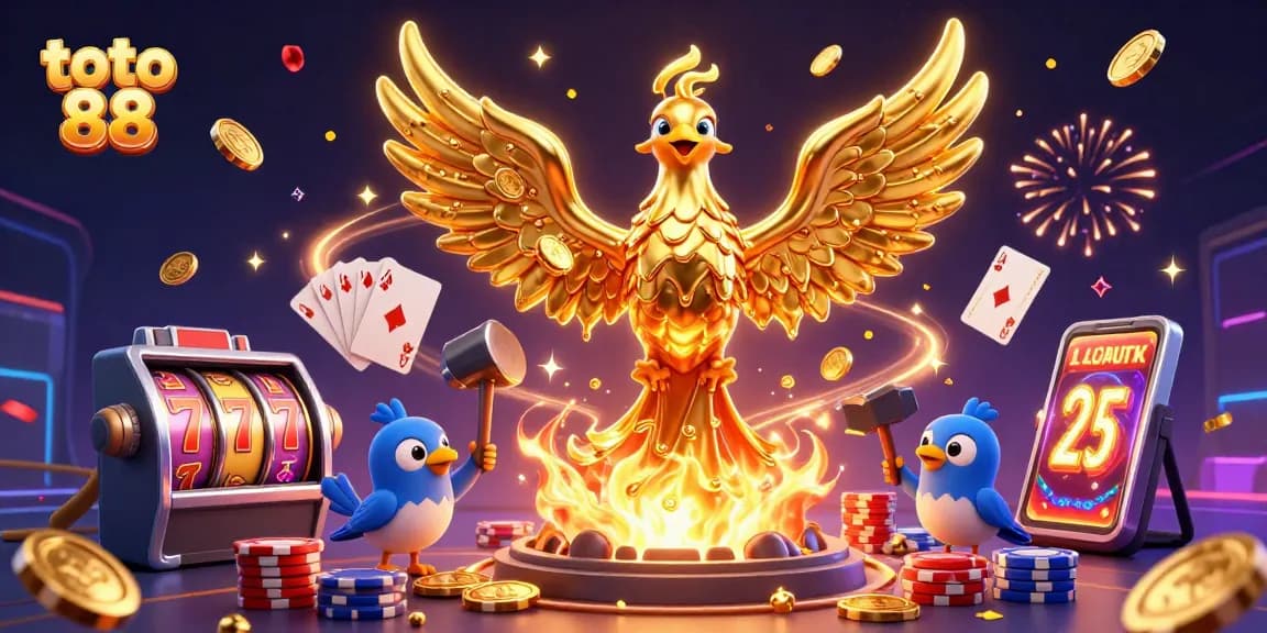 Experience the thrill of winning with toto 88 in this vibrant casino scene showcasing dynamic slot elements and golden rewards.