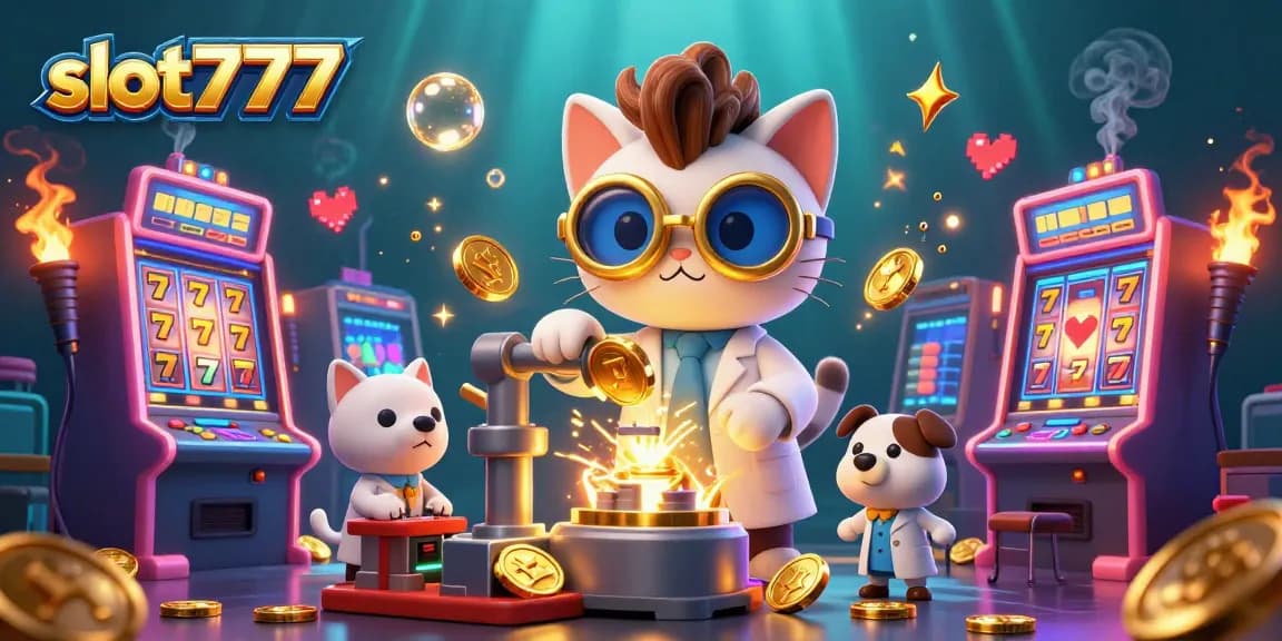 Experience thrilling gameplay with slot777 machines featuring jackpots and glowing animations.