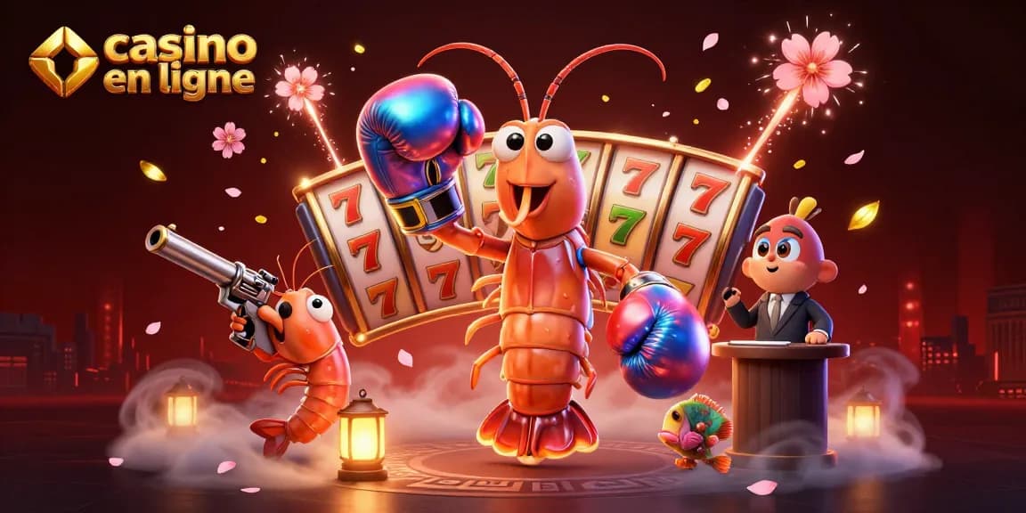 Profitez de l'excitation des jeux de casino en ligne avec des personnages dynamiques et colorés.