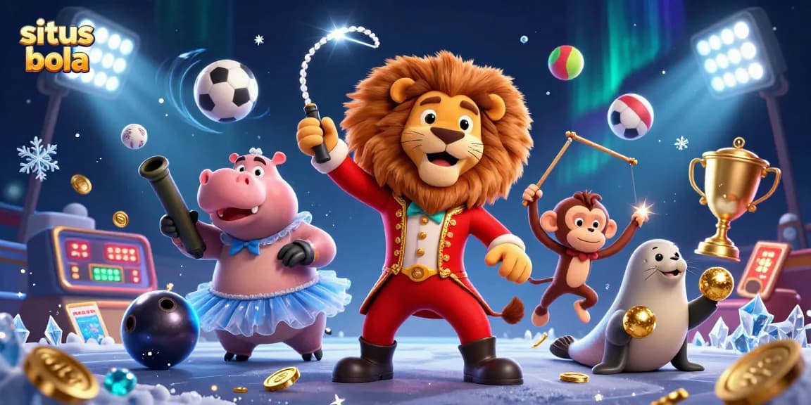 Situs bola offers thrilling sports betting experiences with vibrant characters showcasing dynamic gameplay elements.