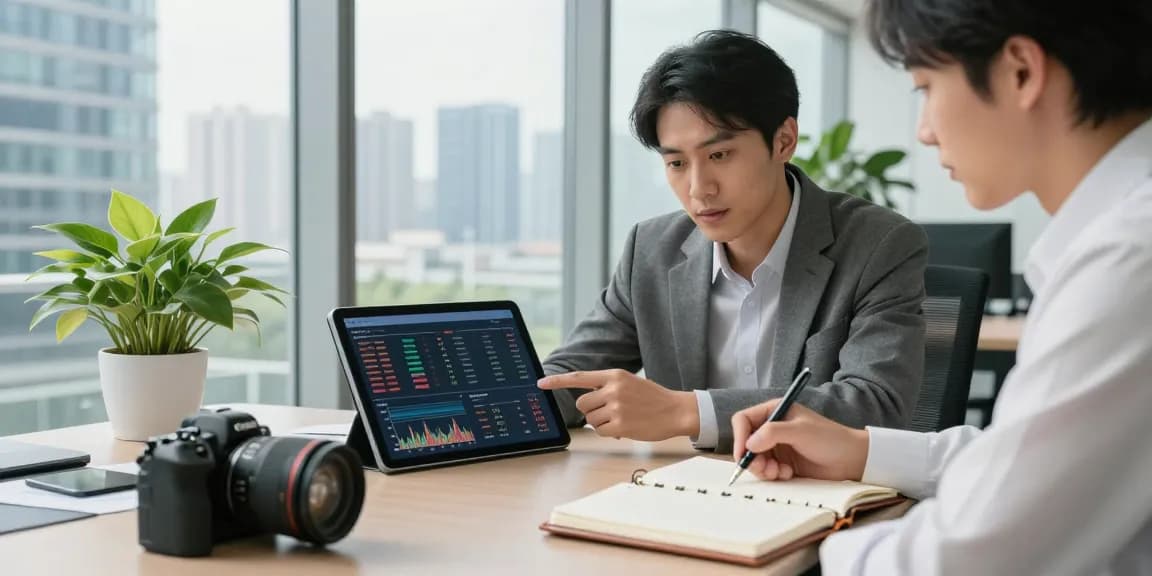 Investment professionals discussing portfolio strategies, learn more here about Noble Gold Investments.