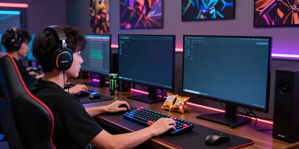 Engaging online gaming scene showcasing Singatoto link interface and vibrant atmosphere.