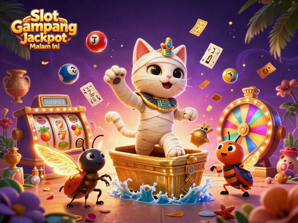Pengalaman terbaik bermain Slot Gampang Jackpot Malam Ini dengan simbol tak terbatas dan karakter menyerbu keluar dari sarcophagus.