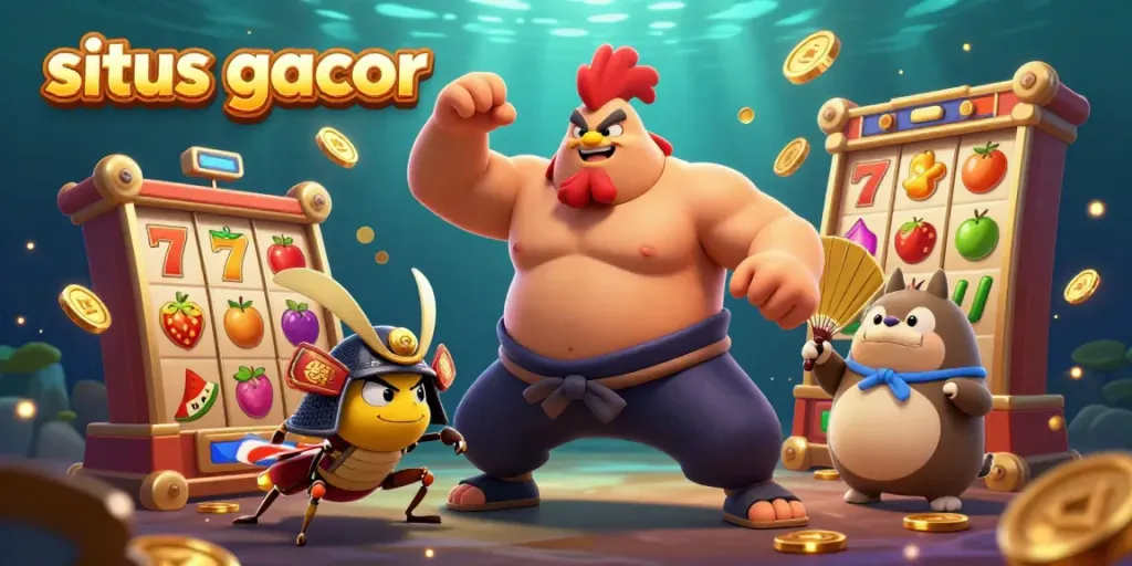 Menghadirkan aksi heli sumo yang kuat dan tampak ganas saat bertarung, memperkenalkan situs gacor dengan simbol slot menarik.