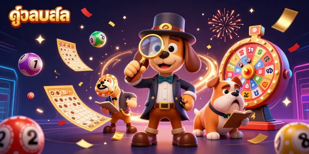 Experience thrilling sports betting with ดูบอลสด at a vibrant gambling-themed scene.