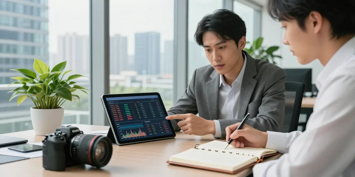 Investment professionals discussing portfolio strategies, learn more here about Noble Gold Investments.