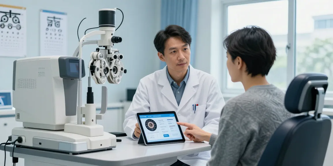 Consultation at SNU Eye Clinic focusing on advanced vision correction solutions.
