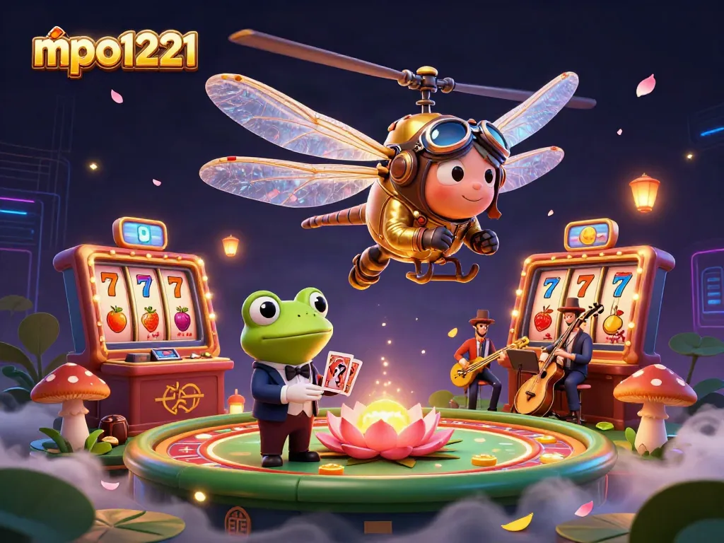 Engage with exciting gameplay at mpo1221 with vibrant casino characters and slot visuals.