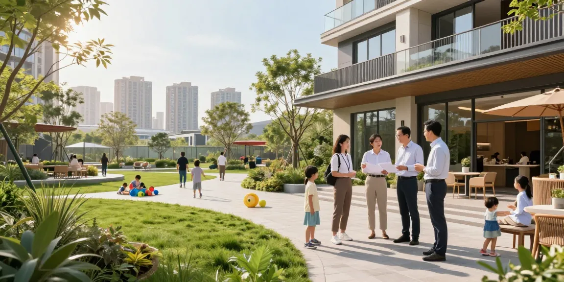 Dover Residences condominium featuring vibrant community interaction and modern amenities in a lush urban setting.