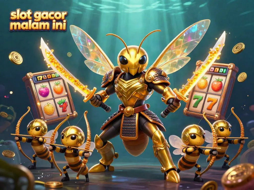 Slot gacor malam ini menampilkan ilustrasi 3D lucu dengan karakter berani dan simbol permainan yang menarik.