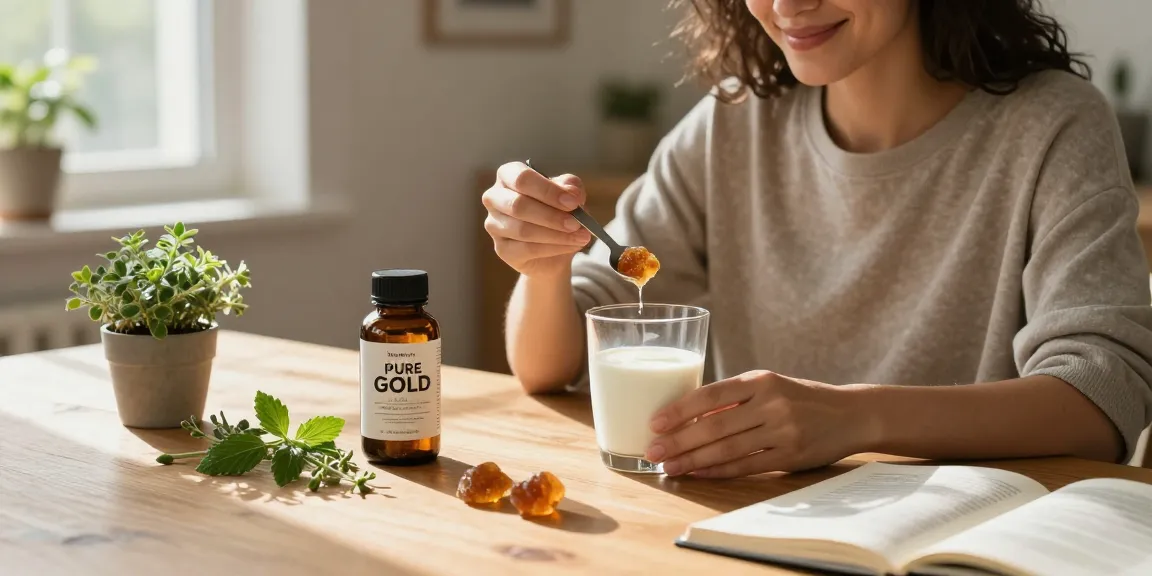 Preparing Pure Shilajit Australia resin in a serene home environment.