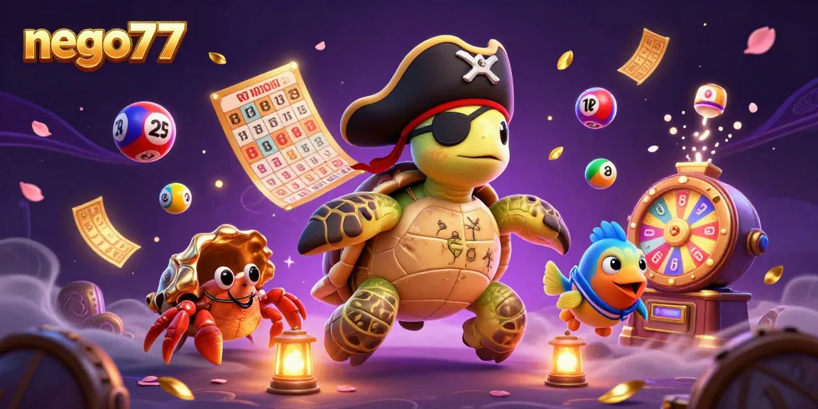 Enjoy thrilling games with nego77 as a pirate turtle and friends discover hidden treasures.