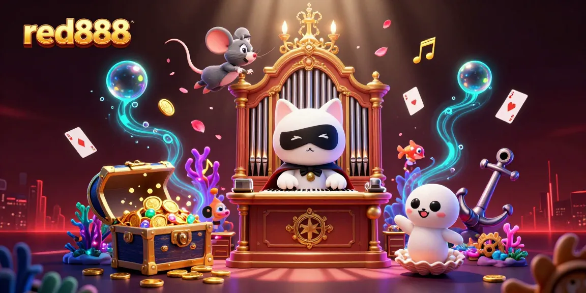 Engage with exciting gameplay at red888, featuring a 3D scene of casino adventure.
