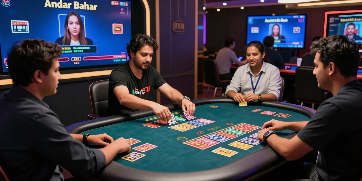 Engaging live Andar Bahar game scene with real-time players and dealers