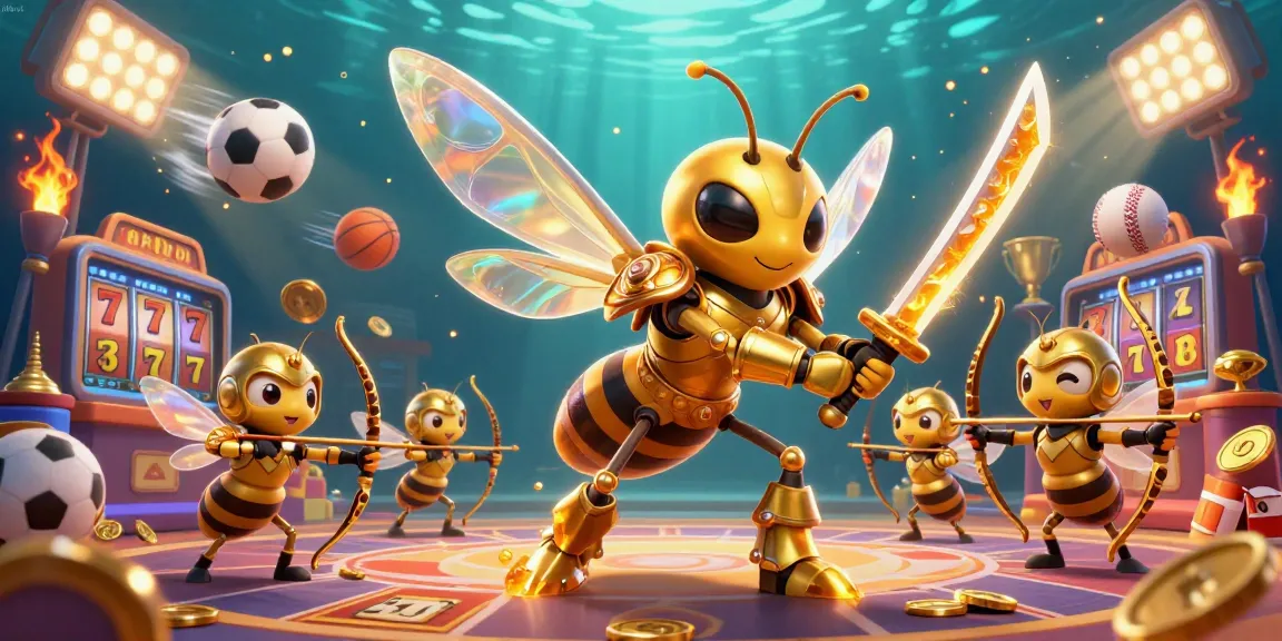 Play iwin in an action-packed casino scene with vibrant characters and engaging game elements.