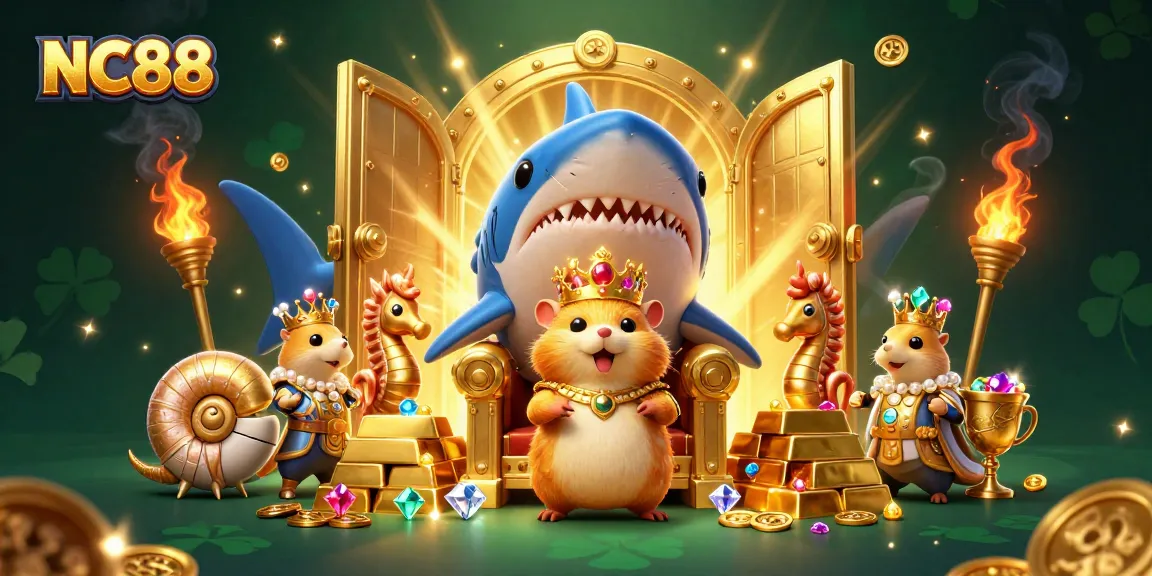 Spin to win with NC88's vibrant gaming themes, featuring gold treasures and whimsical characters.