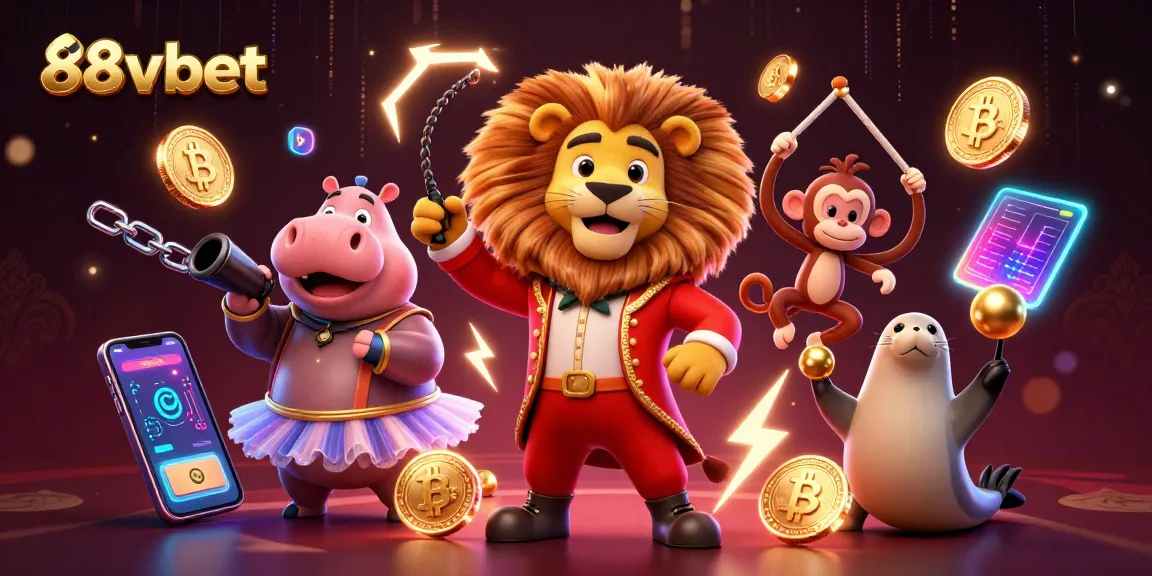 Experience the excitement of 88vbet with vibrant gaming characters and crypto elements