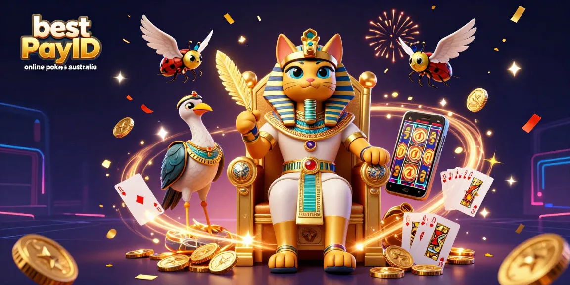 Experience the excitement of the best PayID online pokies Australia with vibrant casino visuals