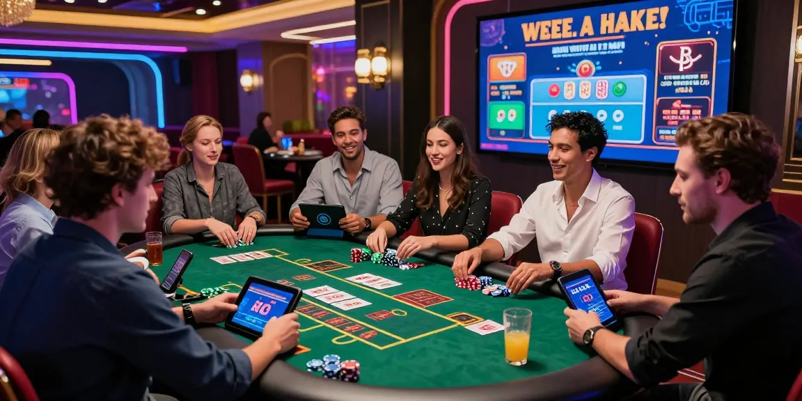 Players enjoying 鉅城娛樂 gaming experience in an exciting online casino environment with vibrant lighting and engaging games.