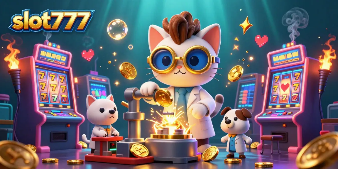 Experience thrilling gameplay with slot777 machines featuring jackpots and glowing animations.
