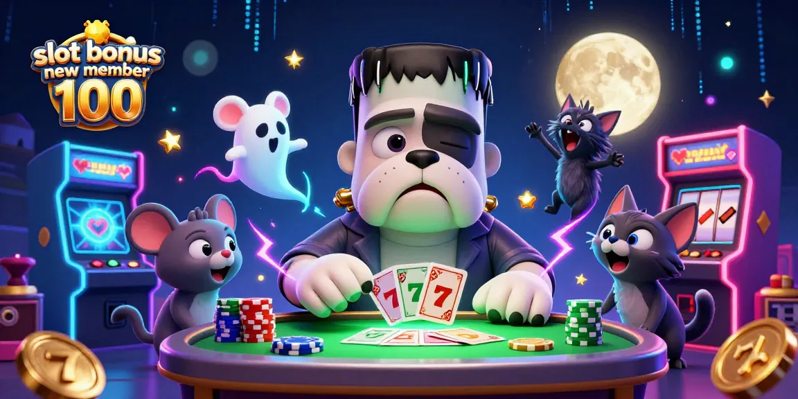 Experience the thrill of winning with slot bonus new member 100 in this engaging casino scene.