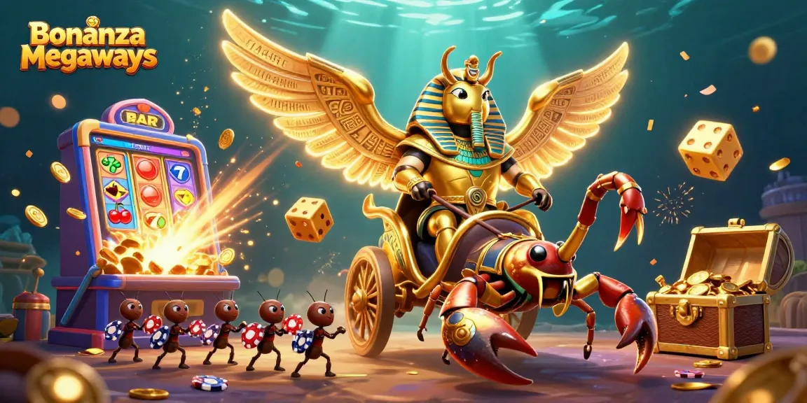 Experience Bonanza Megaways with colossal characters and dynamic elements bursting with casino excitement.