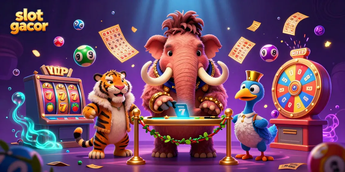Experience the excitement of slot gacor with dynamic characters and vibrant casino elements.